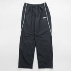 Umbro Track Pants Jersey XL Black Side Stripe Hem Zip Nylon