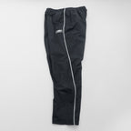 Umbro Track Pants Jersey XL Black Side Stripe Hem Zip Nylon
