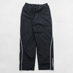 Umbro Track Pants Jersey XL Black Side Stripe Hem Zip Nylon
