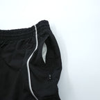 Umbro Track Pants Jersey XL Black Side Stripe Hem Zip Nylon