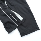 Umbro Track Pants Jersey XL Black Side Stripe Hem Zip Nylon