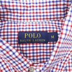 Polo Ralph Lauren Button-Down Shirt M Plaid Tricolor Small Pony Embroidered Logo