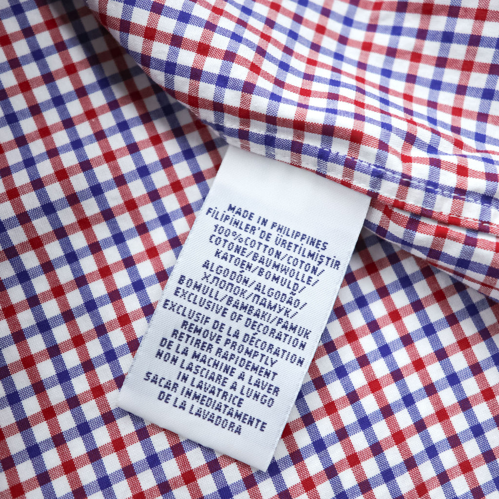 Polo Ralph Lauren Button-Down Shirt M Plaid Tricolor Small Pony Embroidered Logo