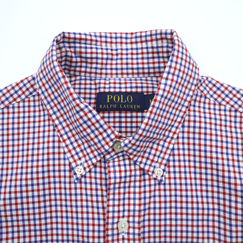 Polo Ralph Lauren Button-Down Shirt M Plaid Tricolor Small Pony Embroidered Logo