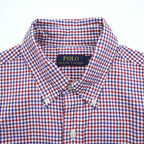Polo Ralph Lauren Button-Down Shirt M Plaid Tricolor Small Pony Embroidered Logo