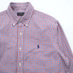 Polo Ralph Lauren Button-Down Shirt M Plaid Tricolor Small Pony Embroidered Logo