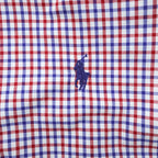 Polo Ralph Lauren Button-Down Shirt M Plaid Tricolor Small Pony Embroidered Logo