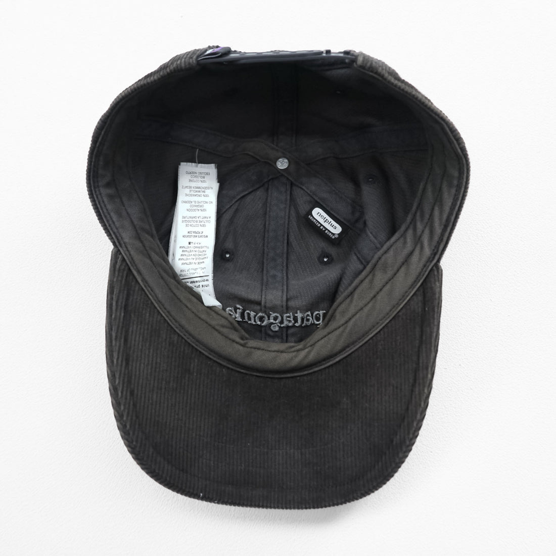 Patagonia コーデュロイ キャップ FREE グレー スナップバック ワンポイントロゴ 33535