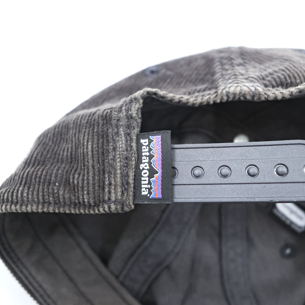 Patagonia コーデュロイ キャップ FREE グレー スナップバック ワンポイントロゴ 33535