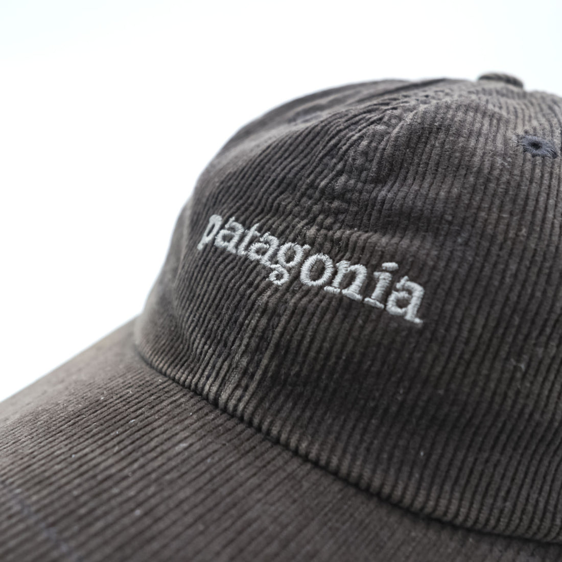 Patagonia コーデュロイ キャップ FREE グレー スナップバック ワンポイントロゴ 33535