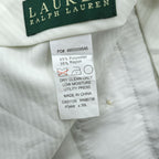 LAUREN RALPH LAUREN 90年代 2タック ワイド スラックス パンツ L ベージュ ダブルカフス
