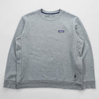 Patagonia P-6 Label Uprisal Crew Sweatshirt M Gray 39627