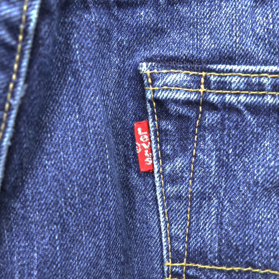 Levi's 501 デニムパンツ ジーンズ L インディゴ ストレート レザーパッチ ボタンフライ 00501-1310 ポーランド製