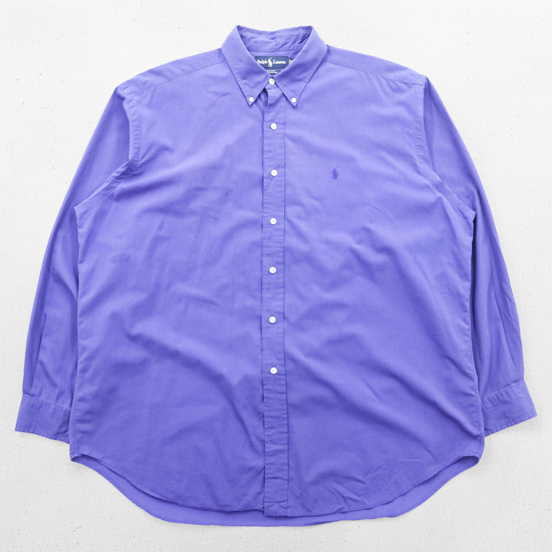 Ralph Lauren 90年代 BLAKE ボタンダウンシャツ XLブルー コットン スモールポニー 刺繍 ロゴ