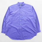 Ralph Lauren 90s button-down shirt, size XL, blue (BLAKE), with small pony embroidery.