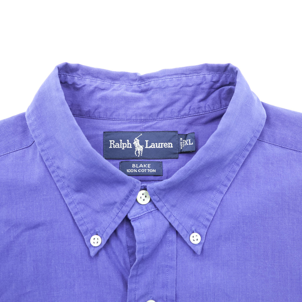 Ralph Lauren 90s button-down shirt, size XL, blue (BLAKE), with small pony embroidery.