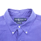Ralph Lauren 90s button-down shirt, size XL, blue (BLAKE), with small pony embroidery.