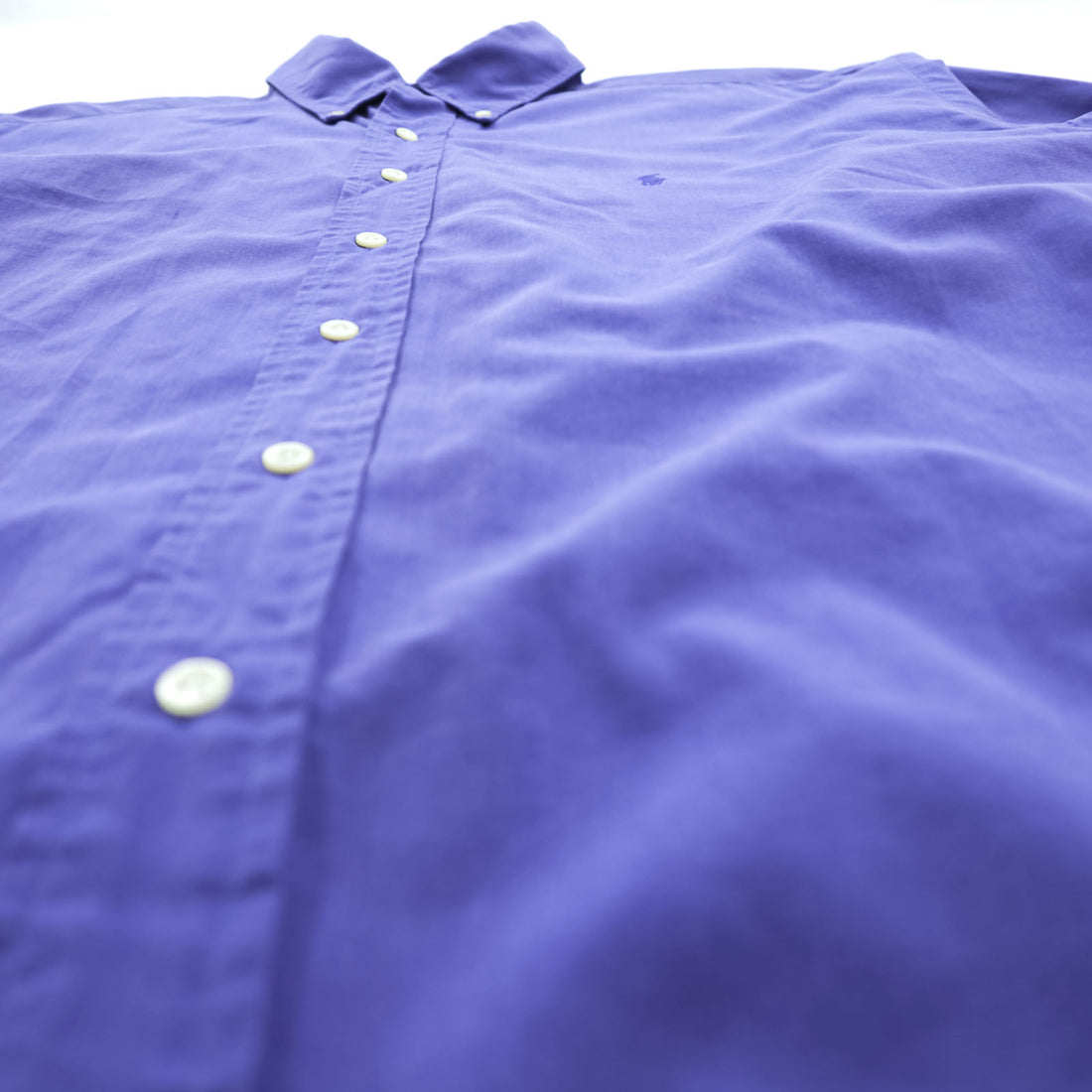 Ralph Lauren 90s button-down shirt, size XL, blue (BLAKE), with small pony embroidery.