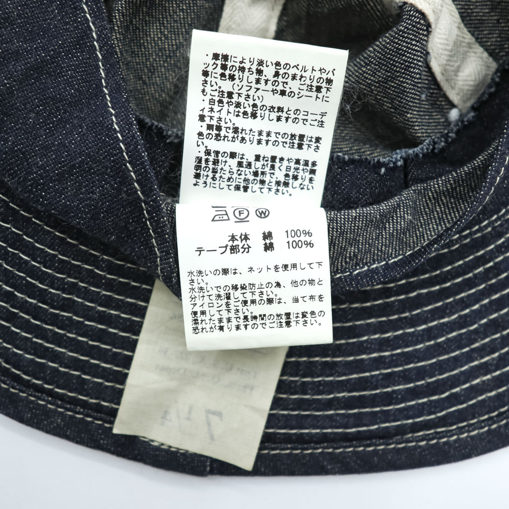 BUZZ RICKSON'S 日本製 デニム ワークハット バケットハット US ARMY 米陸軍 ワンウォッシュ BR01476