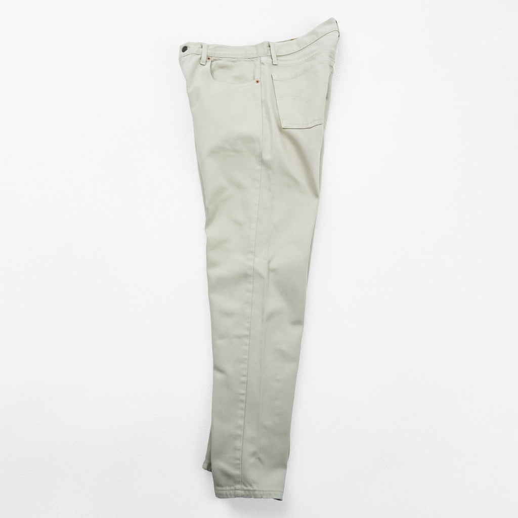 Levi's 90s 615-02 Orange Tab Denim Pants Jeans L Ecru Off-White 6150225 Euro Levi's