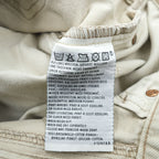 Levi's 90s 615-02 Orange Tab Denim Pants Jeans L Ecru Off-White 6150225 Euro Levi's