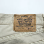 Levi's 90s 615-02 Orange Tab Denim Pants Jeans L Ecru Off-White 6150225 Euro Levi's