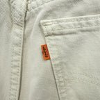 Levi's 90s 615-02 Orange Tab Denim Pants Jeans L Ecru Off-White 6150225 Euro Levi's