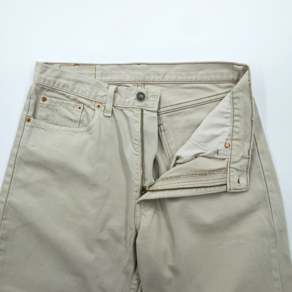 Levi's 90s 615-02 Orange Tab Denim Pants Jeans L Ecru Off-White 6150225 Euro Levi's