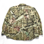 Cabela's 90s Real Tree Camo Long Sleeve Hunting Shirt XL Khaki Camouflage Chest Pocket