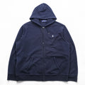 Polo Ralph Lauren Zip Hoodie XL Navy Front Pockets Small Pony Embroidered Logo