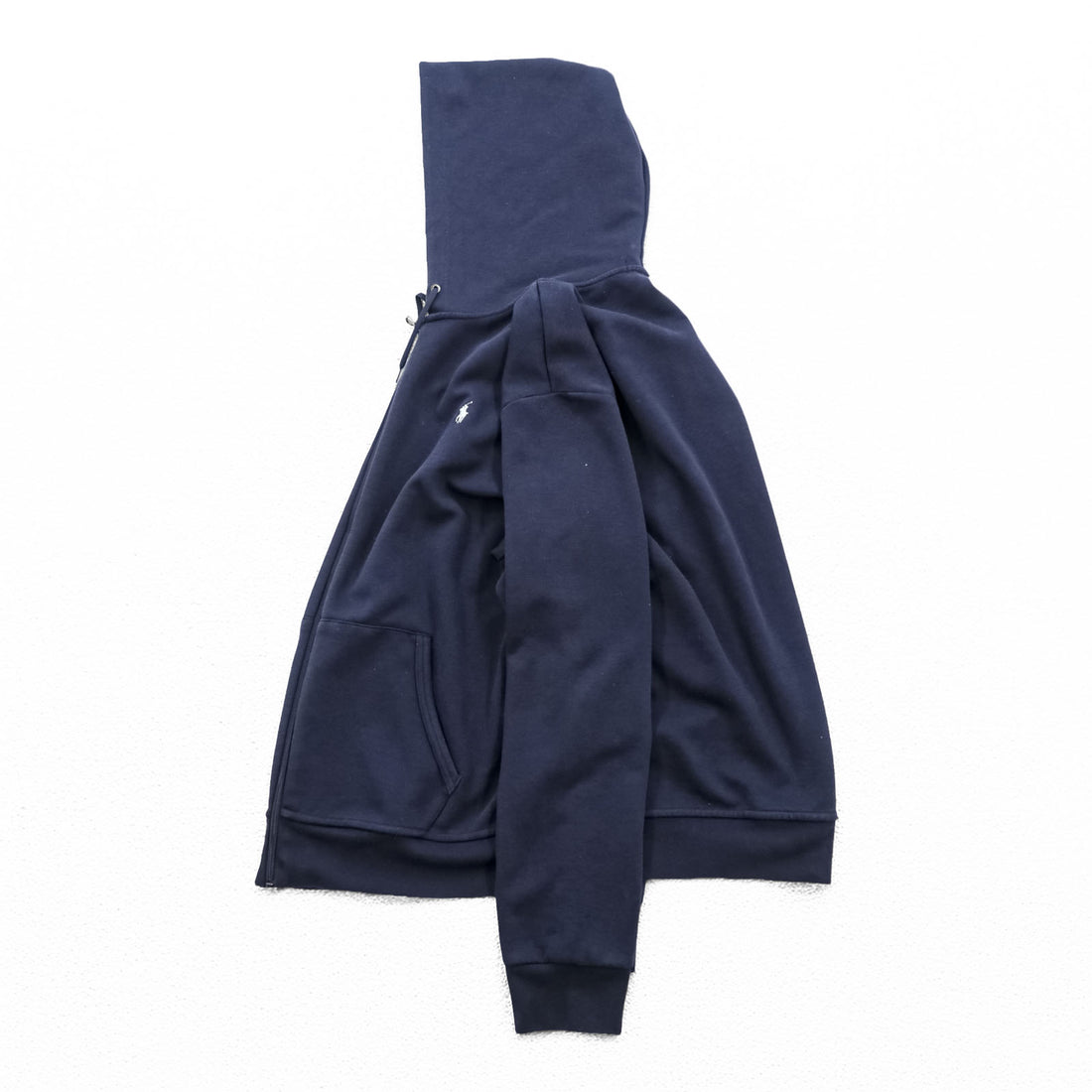 Polo Ralph Lauren Zip Hoodie XL Navy Front Pockets Small Pony Embroidered Logo