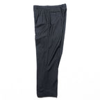 Ermenegildo Zegna 2タック ワイド スラックス パンツ XL ブラック ウール プリーツ