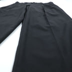 Ermenegildo Zegna 2タック ワイド スラックス パンツ XL ブラック ウール プリーツ