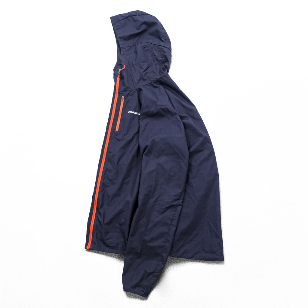 Patagonia Houdini Jacket Mountain Parka Shell Rain Jacket S Navy Ripstop 24141