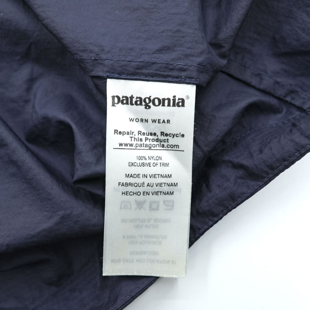 Patagonia Houdini Jacket Mountain Parka Shell Rain Jacket S Navy Ripstop 24141