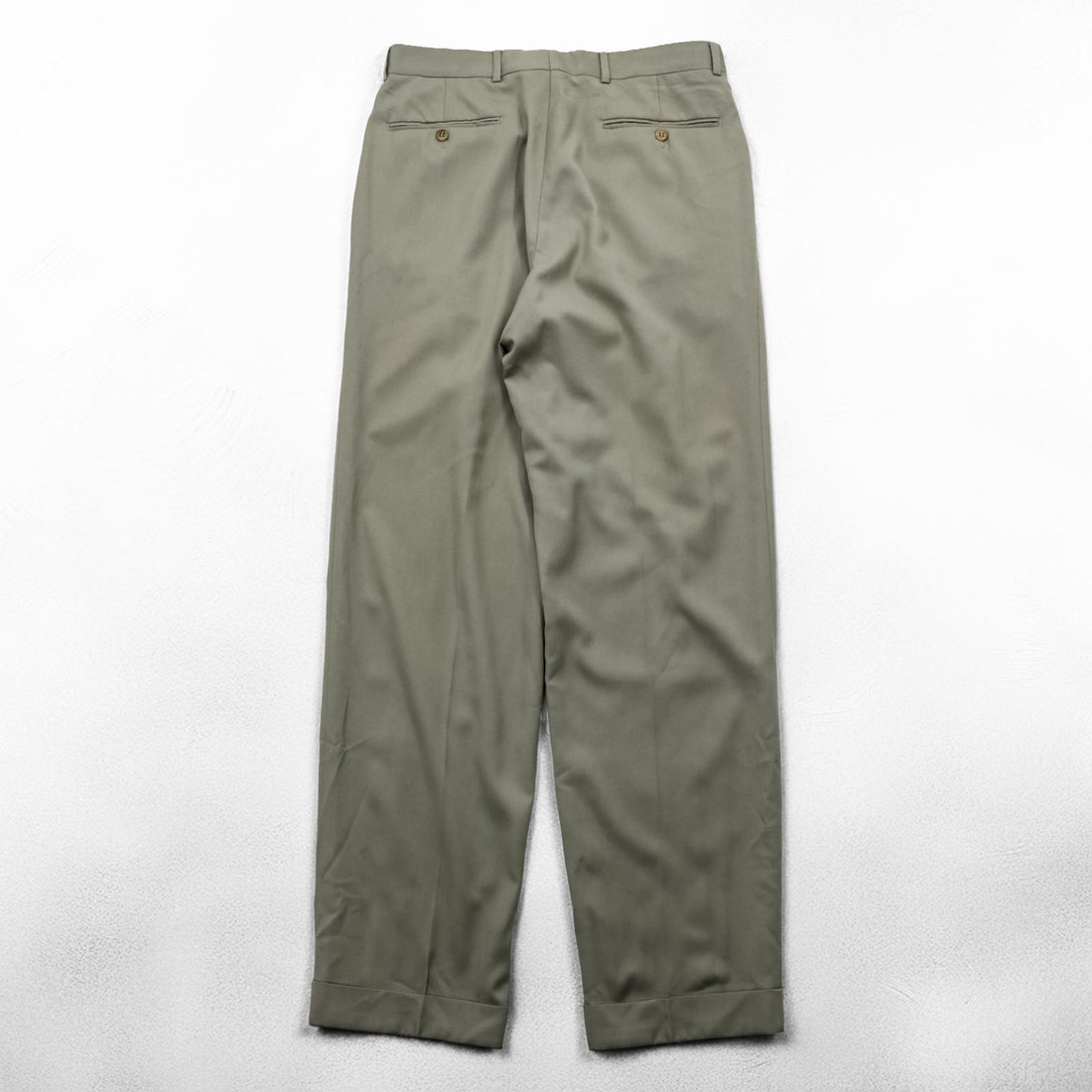 HUGO BOSS 90年代 ドイツ製 2タック ワイド スラックス パンツ M ベージュ プリーツ