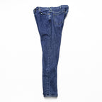 Paul Smith Slim Fit Skinny Denim Pants Jeans M Blue Stretch Leather Patch