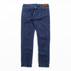 Paul Smith Slim Fit Skinny Denim Pants Jeans M Blue Stretch Leather Patch