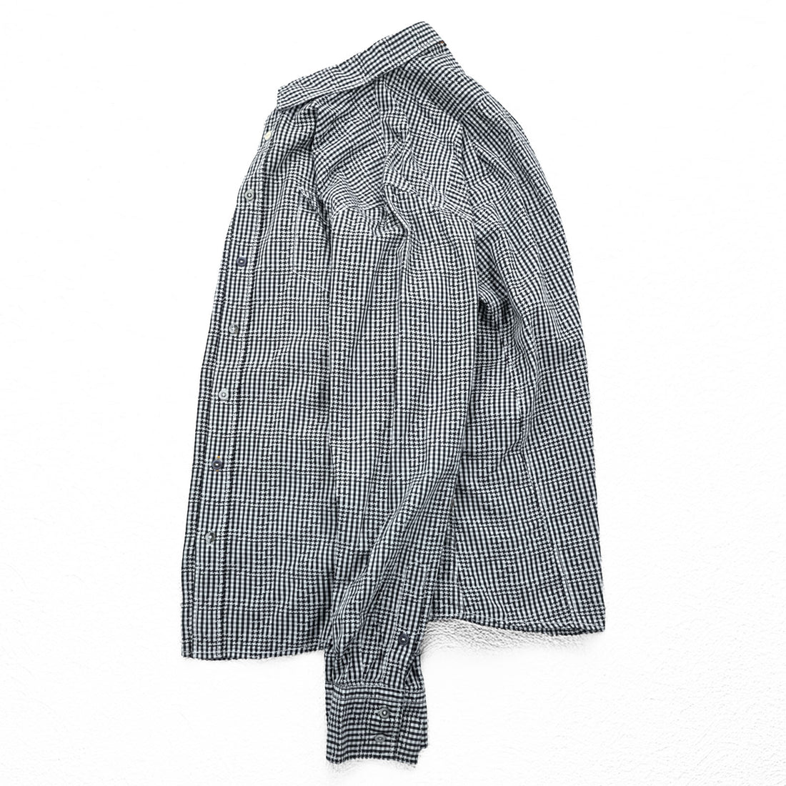 HUGO BOSS スリムフィット ワークシャツ XL ホワイト ブラック チェック 胸ポケット