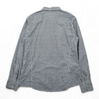 HUGO BOSS スリムフィット ワークシャツ XL ホワイト ブラック チェック 胸ポケット