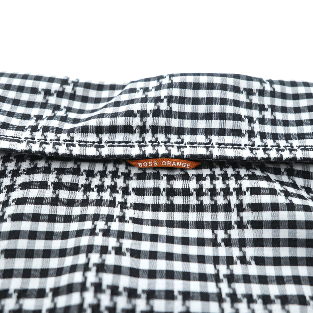 HUGO BOSS スリムフィット ワークシャツ XL ホワイト ブラック チェック 胸ポケット