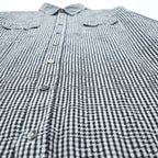 HUGO BOSS スリムフィット ワークシャツ XL ホワイト ブラック チェック 胸ポケット