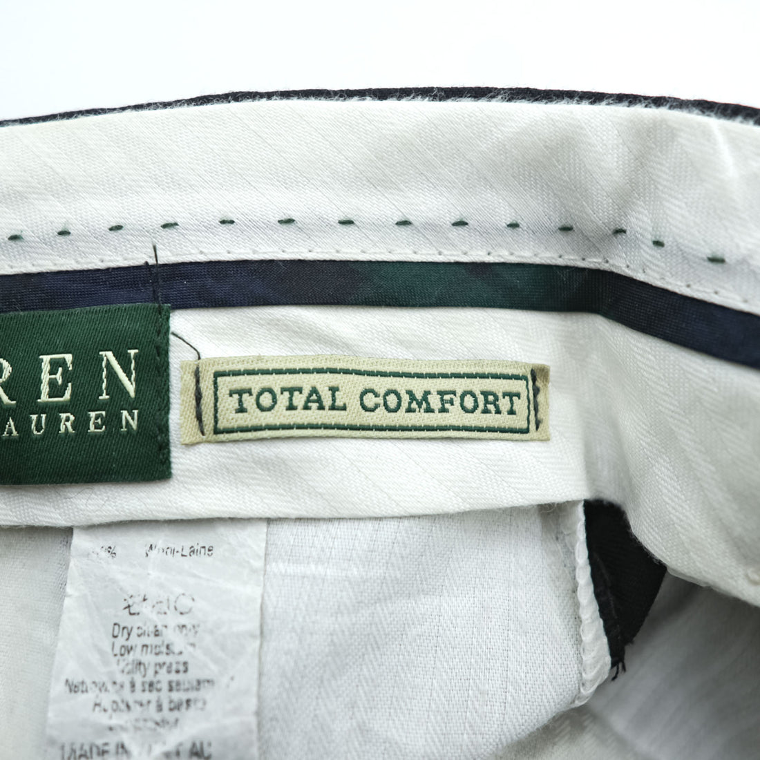 LAUREN RALPH LAUREN 90年代 2タック ワイド スラックス パンツ XL ブラック プリーツ TOTAL COMFORT