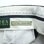 LAUREN RALPH LAUREN 90年代 2タック ワイド スラックス パンツ XL ブラック プリーツ TOTAL COMFORT