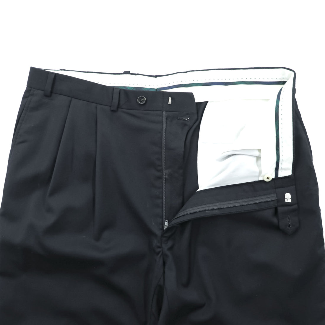 LAUREN RALPH LAUREN 90年代 2タック ワイド スラックス パンツ XL ブラック プリーツ TOTAL COMFORT