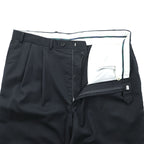 LAUREN RALPH LAUREN 90年代 2タック ワイド スラックス パンツ XL ブラック プリーツ TOTAL COMFORT