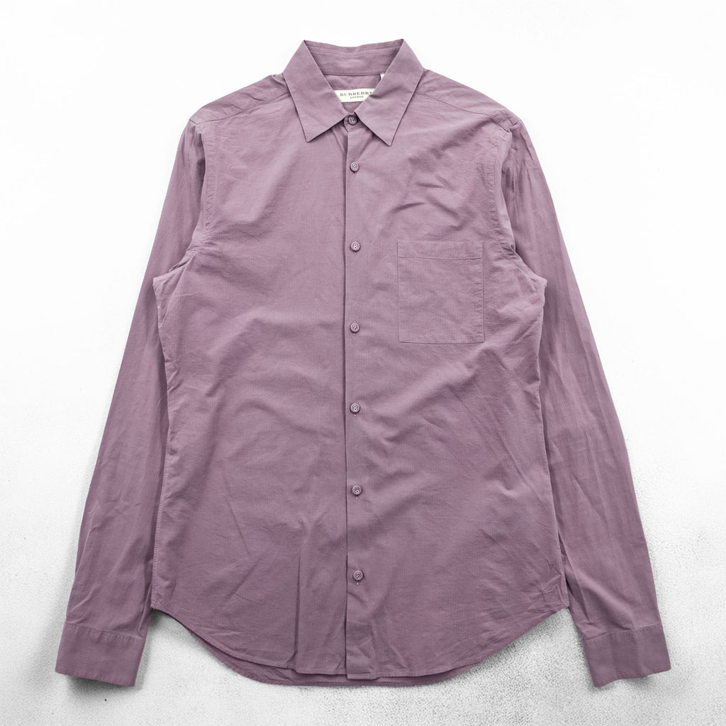 BURBERRY Italian Made Dress Shirt, Size M, Pink, FINBURY CB