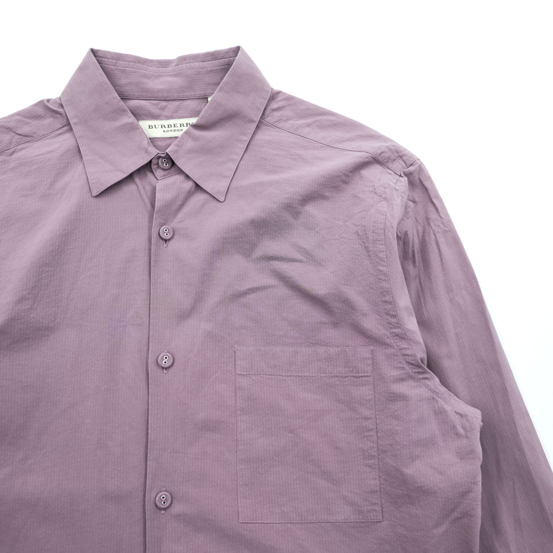BURBERRY Italian Made Dress Shirt, Size M, Pink, FINBURY CB