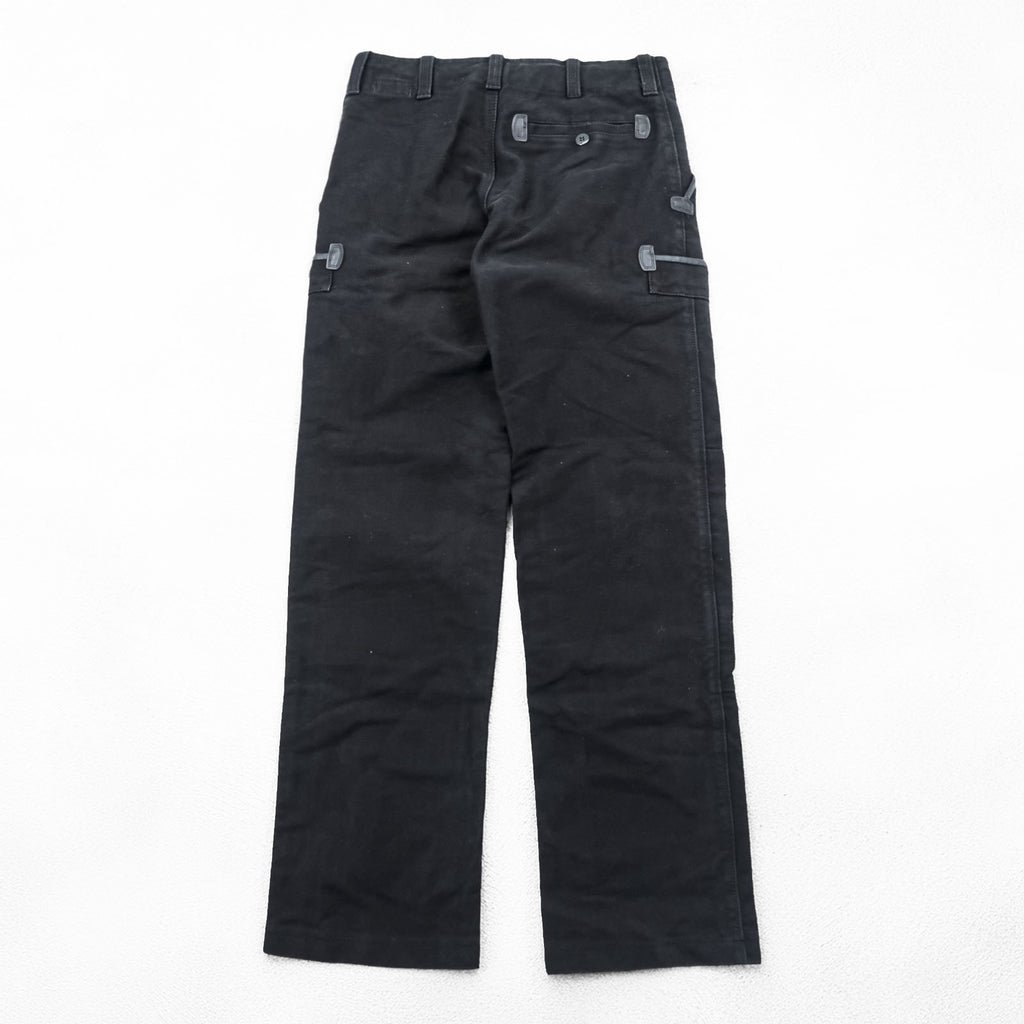 Pionier WORKWEAR ユーロワーク ダブルニー ワークパンツ L ブラック モールスキン