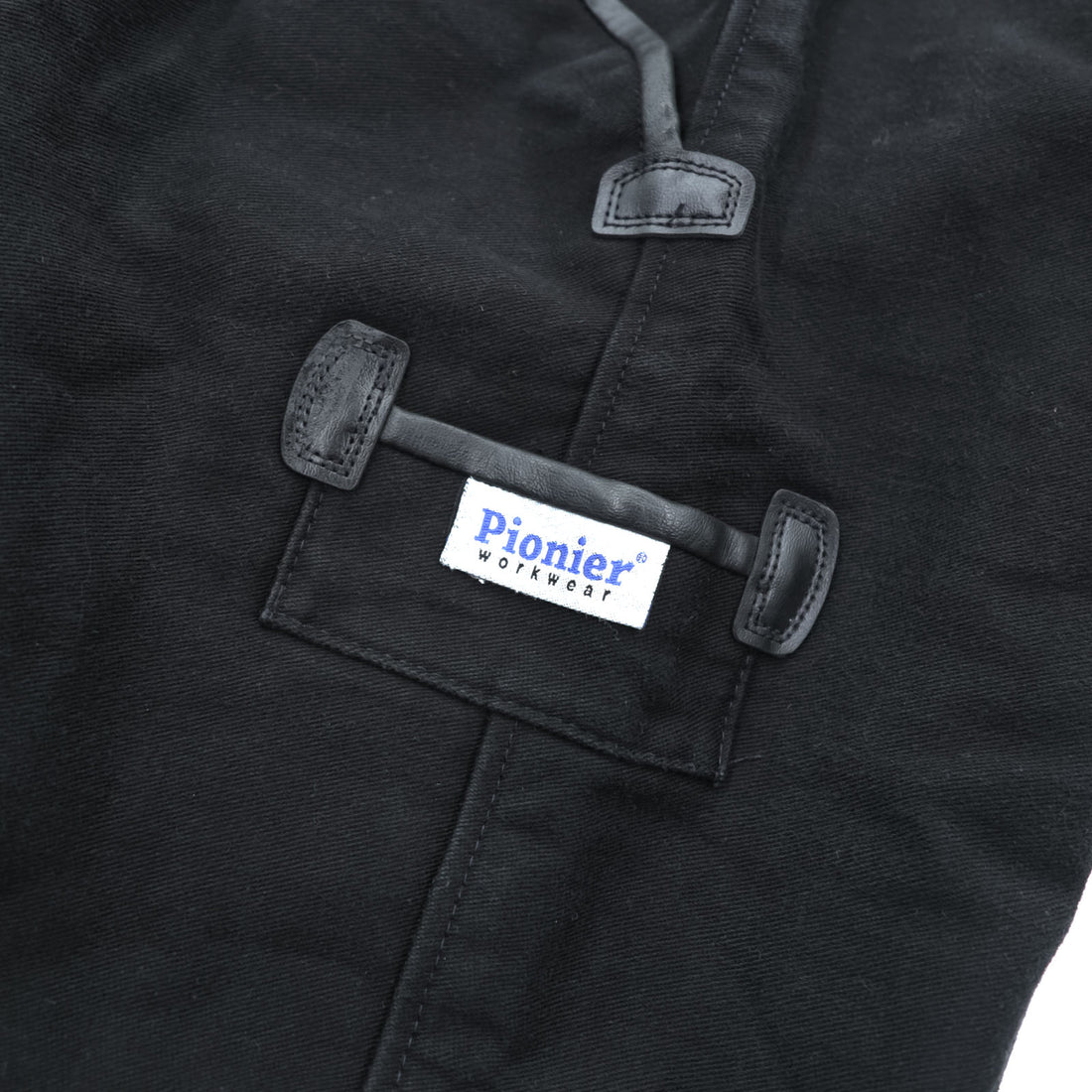 Pionier WORKWEAR ユーロワーク ダブルニー ワークパンツ L ブラック モールスキン